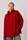Жіночий светр oversize з коміром на блискавці - червоний цвет, S