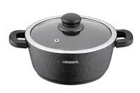 Кастрюля с крышкой Ardesto Anzio AR2420GE 20 см 2.5 л черная
