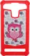 Чехол-накладка TOTO Universal TPU case with image 4,5" Owl Red