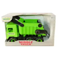 Машинка игровая Tigres Middle truck Мусоровоз 39482 44 см зеленый