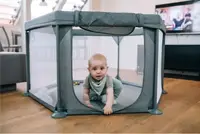 Манеж для дитини FreeON Hexagon, grey