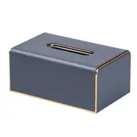 Салфетница на стол из эко-кожи 21 х 13.5 х 9.5 см Серый HP9801G