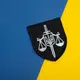 Набор шевронов с липучкой Прокуратура Украины 6,3х8 см нашивка шеврон вишитий патч черный