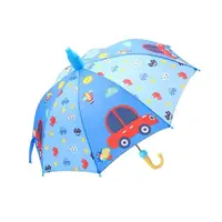 Детский зонт Lesko QY2011301 Car машинка трость для детей автоматический с пластиковым чехлом