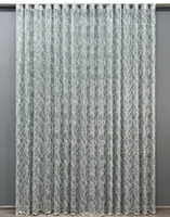 Тюль (4х2,7м.) жакард. Колір сірий з білим. Код 1970т 42-1010