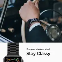 Металевий ремінець Spigen Modern Fit для Apple Watch (42 / 44 / 45 / 49 MM) Чорний (062MP25403)