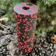 Масажний ролик (роллер) гладкий PowerPlay PP-4346 Mini EPP Foam Roller Чорно/Червоний (15x5,3см.)