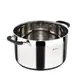 Кастрюля с крышкой Bergner Midnight BG-32084-MM 28 см 9.5 л серебристая