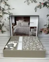 Серен сатиновое постельное белье. Евро размер. Romeo home Турция.