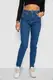 Джинсы женские стрейч Mom-fit, цвет синий, 244R1132