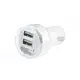 ➨Автомобильное зарядное устройство Lesko 2 USB порта 2.1A / 1А White