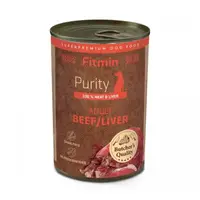 Вологий корм для собак Fitmin Purity яловичина з печінкою 400г