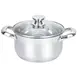 Кастрюля с крышкой Gusto ForСe GT-1107-24 24 см 6.1 л серебристая