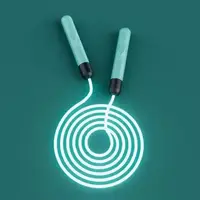 Скакалка Світлодіодна 2.8 м світиться для дітей і дорослих з LED-підсвічуванням для занять спортом блакитна