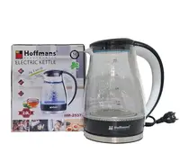 Электрочайник Hoffmans стекло 2,0L HM-2537 • Стеклянный электрочайник дисковый 2000W