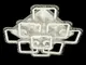 Люстра QX2516/9S WH LED 3color dimmer 110W DH