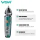 Триммер 2в1 VGR V-949 для бороды, волос, носа и ушей с 4 насадками LED