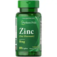 Витамины и минералы Puritan's Pride Zinc Gluconate 50 mg, 100 каплет
