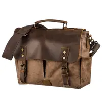 Солидный портфель на плечо Vintage 20119 Коричневый