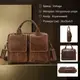 Сумка для ноутбука из натуральной кожи Vintage 14867 Коричневая