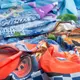 Ткань бязь хлопок Ранфорс Тачки