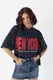 Футболка oversize з написом New York - чорний цвет, ONE SIZE