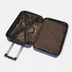 Чемодан маленький 4 колеса Ricco Grande T1ABS600blue-M