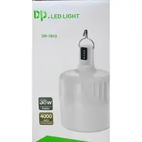Акумуляторна кемпінгова LED-лампа 38W USB-зарядка ліхтар світильник 2 режими яскравості 4000mAh DP 7813