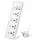 Сетевой фильтр BKL-24 13А 100-250V + 4 Type- C + 2 USB A на 4 розетки, белый