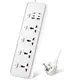 Сетевой фильтр BKL-24 13А 100-250V + 4 Type- C + 2 USB A на 4 розетки, белый