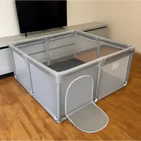 Дитячий ігровий манеж 130×130×65 см MA710 • Складаний безпечний манеж для малюків, ігор удома та обмеженого дитячого простору