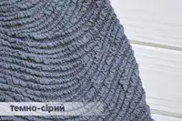 Чохол на диван жаккардовий без спідниці Volna темно сірий