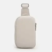 Шкіряний жіночий рюкзак через плече Borsa Leather K17107w-white