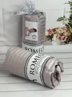 Line Lavanta 180х200см. Простирадло на резинці. Сатин-страйп. Romeo Туреччина.