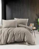 Фланелева постільна білизна First Choice Flannel Soprano Mink полуторна, євро, сімейна