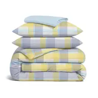 Полуторное постельное белье фланель с простыней на резинке SUNRISE TARTAN CS1