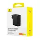 Адаптер сетевой Baseus GaN5 Pro Digital Fast Charger |2C+U, 160W/3A, PD3.1/QC| (With C to C 240W cable)