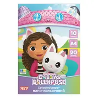 Папір кольоровий односторонній А4 YES Gabby Dollhouse 956845 20 аркушів
