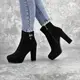 Ботильоны женские Fashion Truman 2416 40 размер 25,5 см Черный