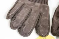 Чоловічі замшеві рукавички Shust Gloves BROWN Середні 8-320