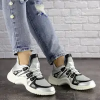 Женские кроссовки Fashion Viva 1156 40 размер 25 см Серебро