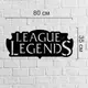 Настенная абстракция из дерева на тему видеоигр «League of Legends»