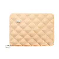 Кошелек на молнии OGON Quilted passport, розово-золотистый