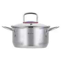 Каструля з кришкою Gipfel Werner Como GP-50169 18 см 2.4 л срібляста