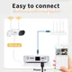 Комплект WiFi видеонаблюдения Anran 2сh 3MP K04J20-DW18-P с поворотными камерами