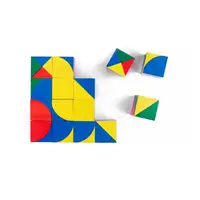 Дерев'яна розвиваюча гра Lesko MQY-00354 Pixy Cubes Block для дітей