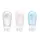 Дорожній набір силіконових бутилок 3шт 60 ml NH20LY012 pink/white/blue