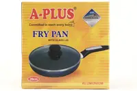 Сковородка A-plus 26 см с крышкой, тефлоновое покрытие