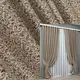 Комплект штор (2шт. 2х2,75м.) из ткани софт Вензель. Цвет бежевый с коричневым. Код 2044ш(Б) 32-398