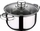 Кастрюля со стеклянной крышкой Wellberg WB-1215 5,5 л 24 см
